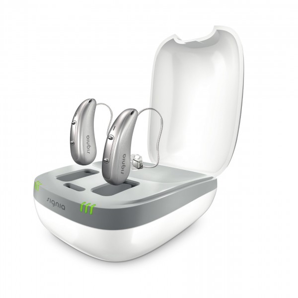 SIGNIA Pure Charge&Go X™: RIC avec capteurs acoustiques et de mouvements